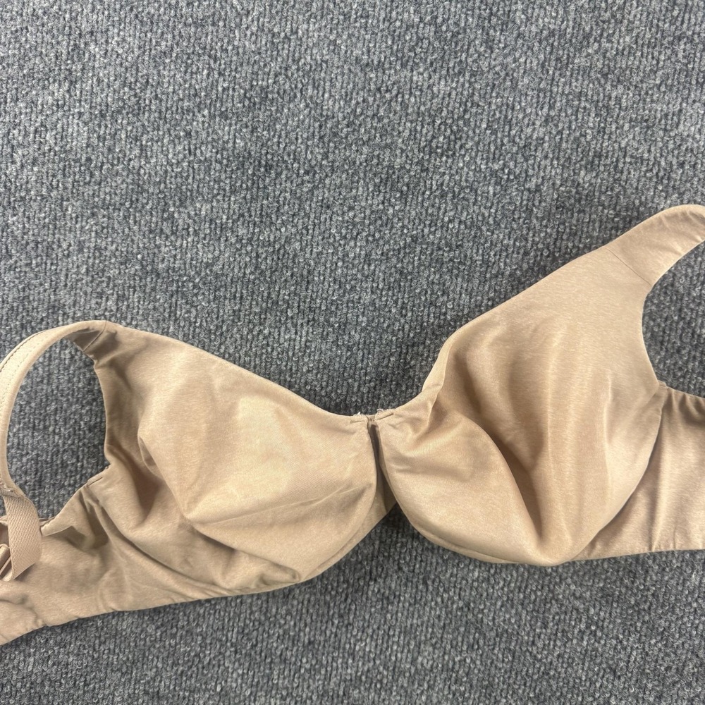 DELIMIRA Minimizer Bra Womens 34F Beige Full Coverage Unlined Underwire Support